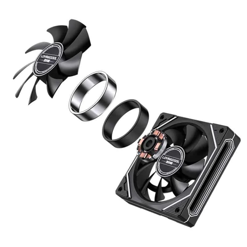 Lovingcool Newest Design Colorful LED Computer Case Fan PWM 120mm Ventiladores PC ARGB Fan 5V 3PIN 4PIN Plastic RGB 40000 Hrs