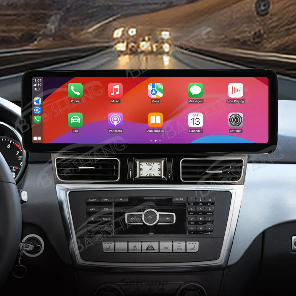 14.9'' Inch Carplay for Mercedes-Benz ML 2013-2015 Car GPS Navi Multimedia Video Player Co-pilot Passengers Display Head Unit
