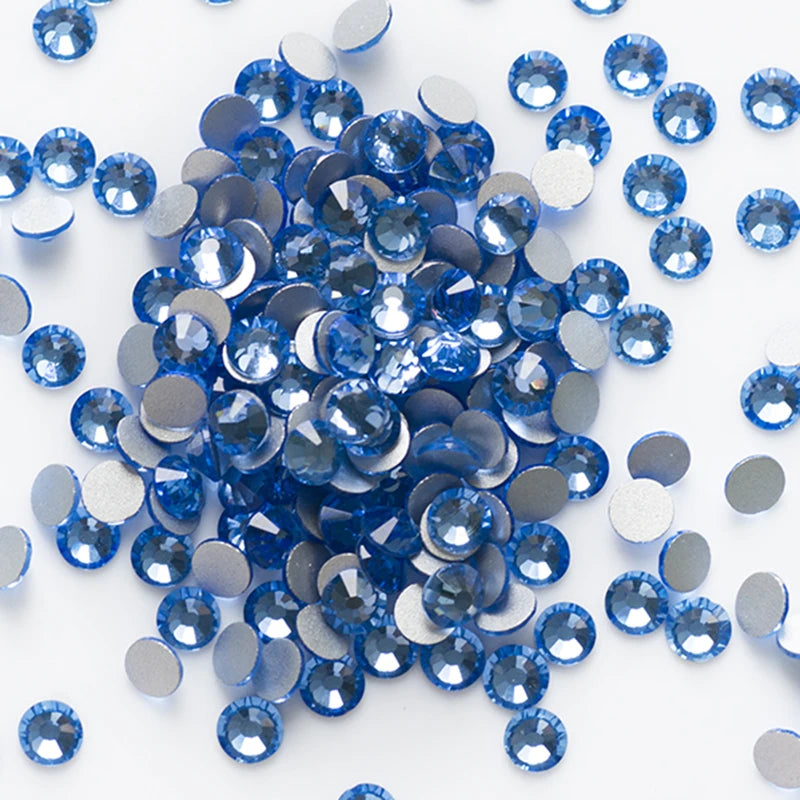 YANRUO 2058NOHF Flatback All Sizes Crystal Rhinestones Stones Nail Clothes for Needlework DIY Crafts Decor Gems