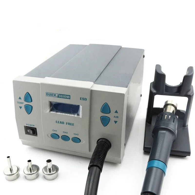 861DW 1000W High-Power Digital for Quick Hot Air Gun for Electronic Maintenance Welding Rework Station Mobile Phone Repairing