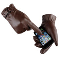 TD Autumn Warmth Stylish Vegan Leather Touch Smart Gloves Winter Gloves Sheepskin Deerskin Lambskin for Daily Outdoor Ski Party