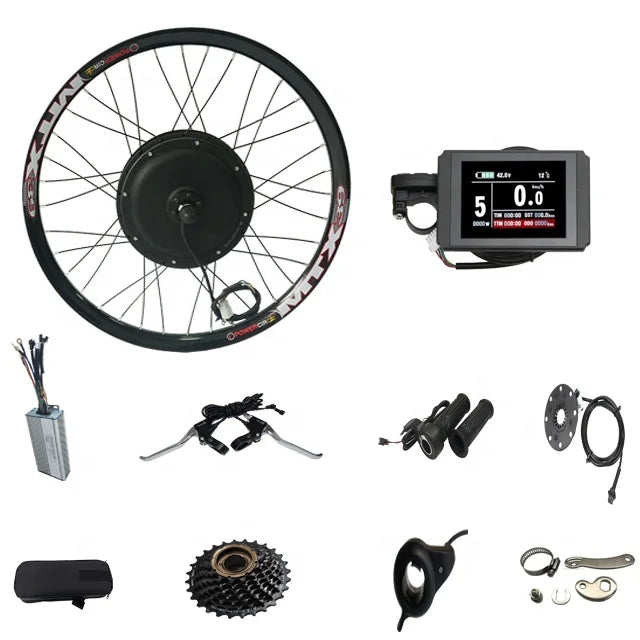 UK Stock MTX39 Rims 26 27.5 29inch 48V 52V1500W 2000W Electric Bike Ebike Bicycle Hub Part Motor Rear Conversion Kit with 7speed