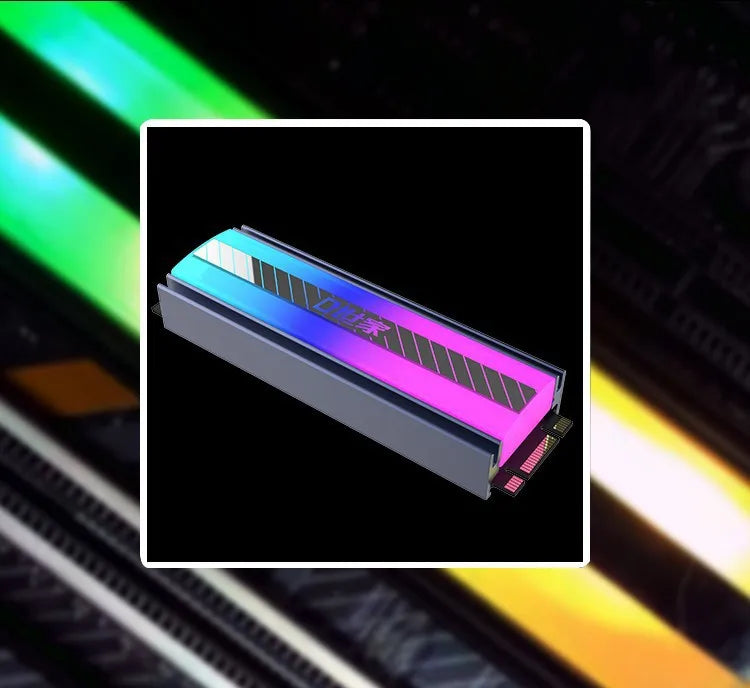 TEUCER M.2 NVME SSD Heatsink Cooler 2280 Aluminum Solid State Disk Drive Radiator for Desktop PC & PS5 Computer Case Application