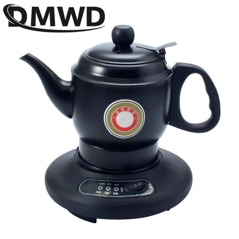 DMWD Stainless Steel Thermal Insulation 500W Electric Kettle Teapot 1.2L  Automatic Hot Water Heating Boiler Tea Pot 220V