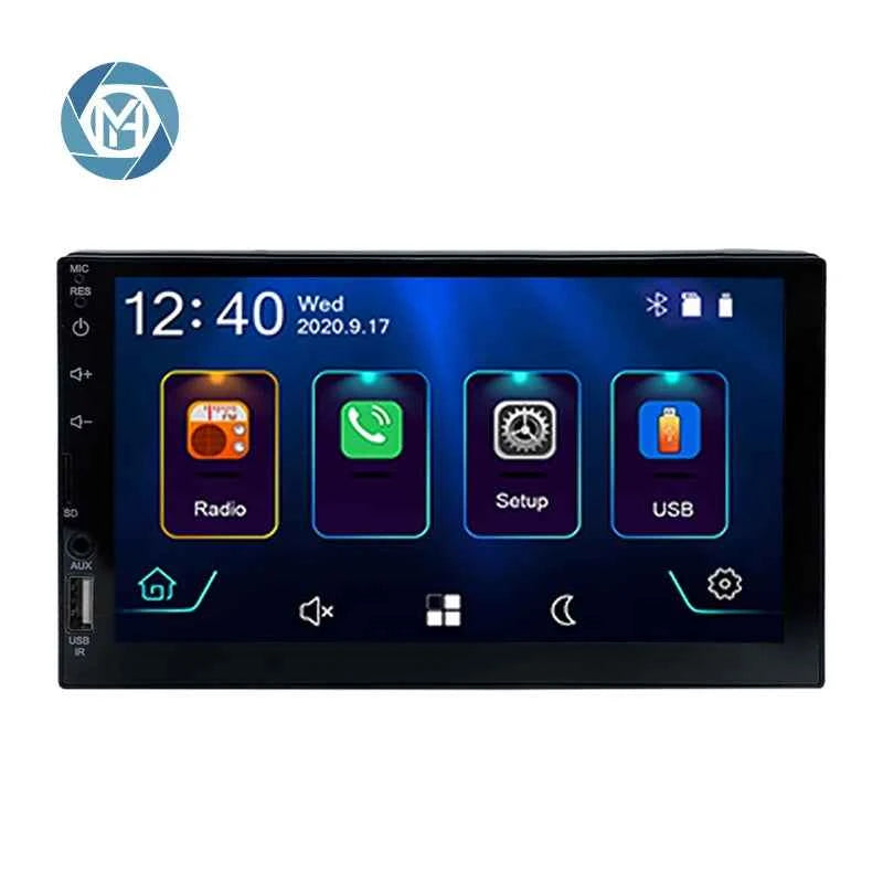 High Quality Universal 2 Din 7inch Capacitive Touch Screen Mp5 Player Car Stereo WiFi GPS BT CarPlay Amplifier Handsfree 7031