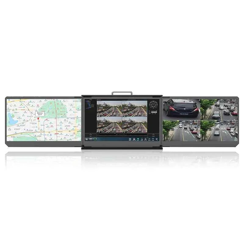 17.3'' Inch LED Handled Portable Seamless 3-Screen Monitor Display with Type C Interface for Laptop Computer