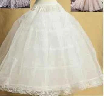 2 Hoop Skirt Petticoat Lolita Skirt Children Petticoat Dresses Kids Petticoats for Flower Girls Dresses Little Girls Crinoline
