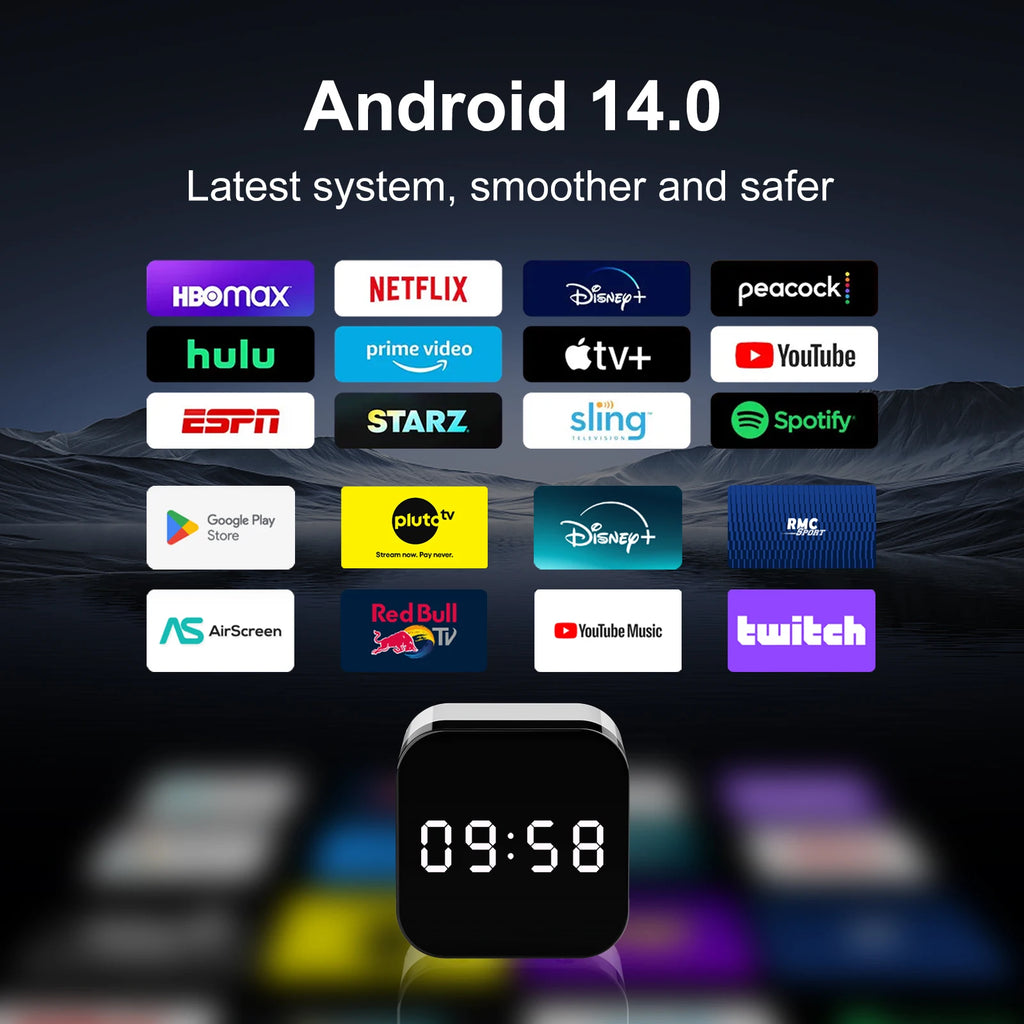 Hot Selling H96 Max TV Box 2025 Factory Original Allwinner H728 Media Player 8K UHD Android 14 Set Top Box
