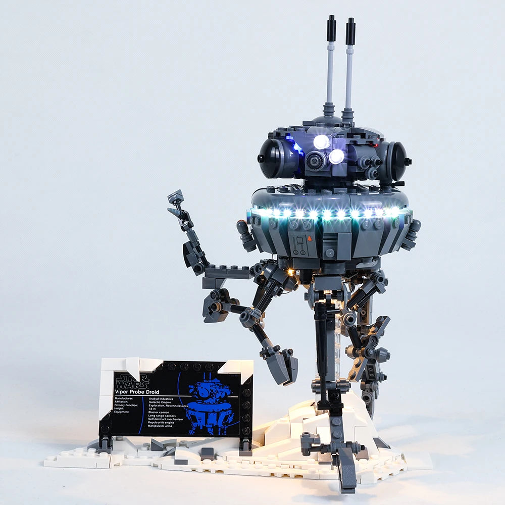EASYLITE Led Light Set For 75306 Wars Imperial Probe Droid Collectible DIY Toys Blocks Only Bricks Lighting Kit No Model