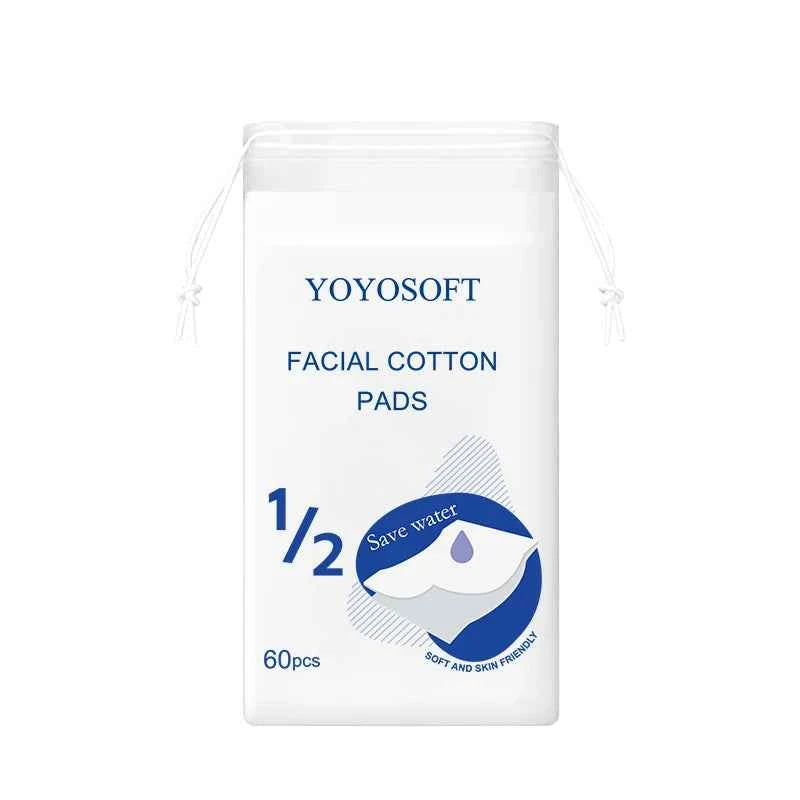 OEM ODM Customization Available Disposable Water Saving Cotton Pads Skin Friendly Facial Cotton Pads