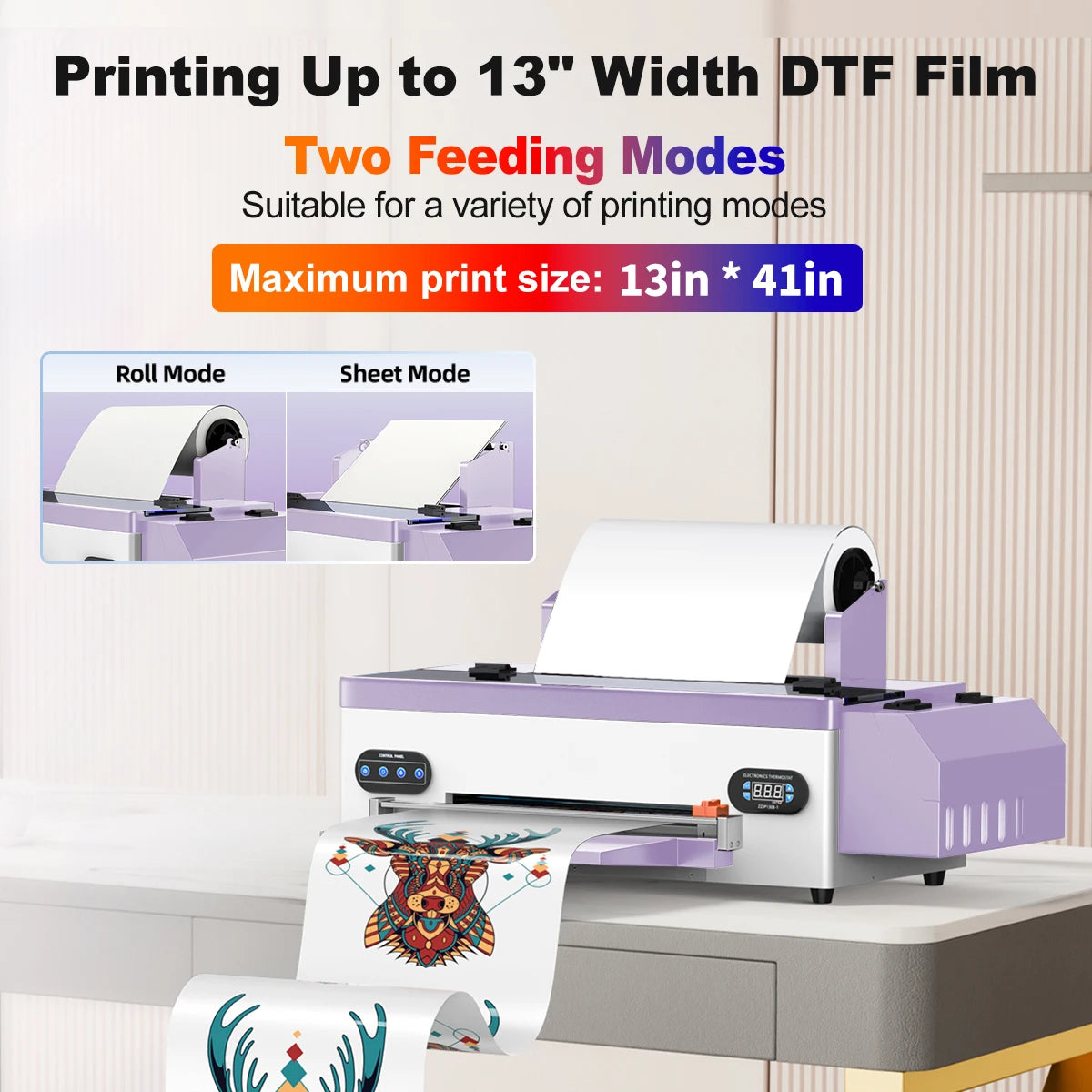 FREE SHIPPING US Warehouse New Update A3 R1390 Dtf Printer Machine Heat Transfer Pet Film for T-shirt Hoodie and All Fabric