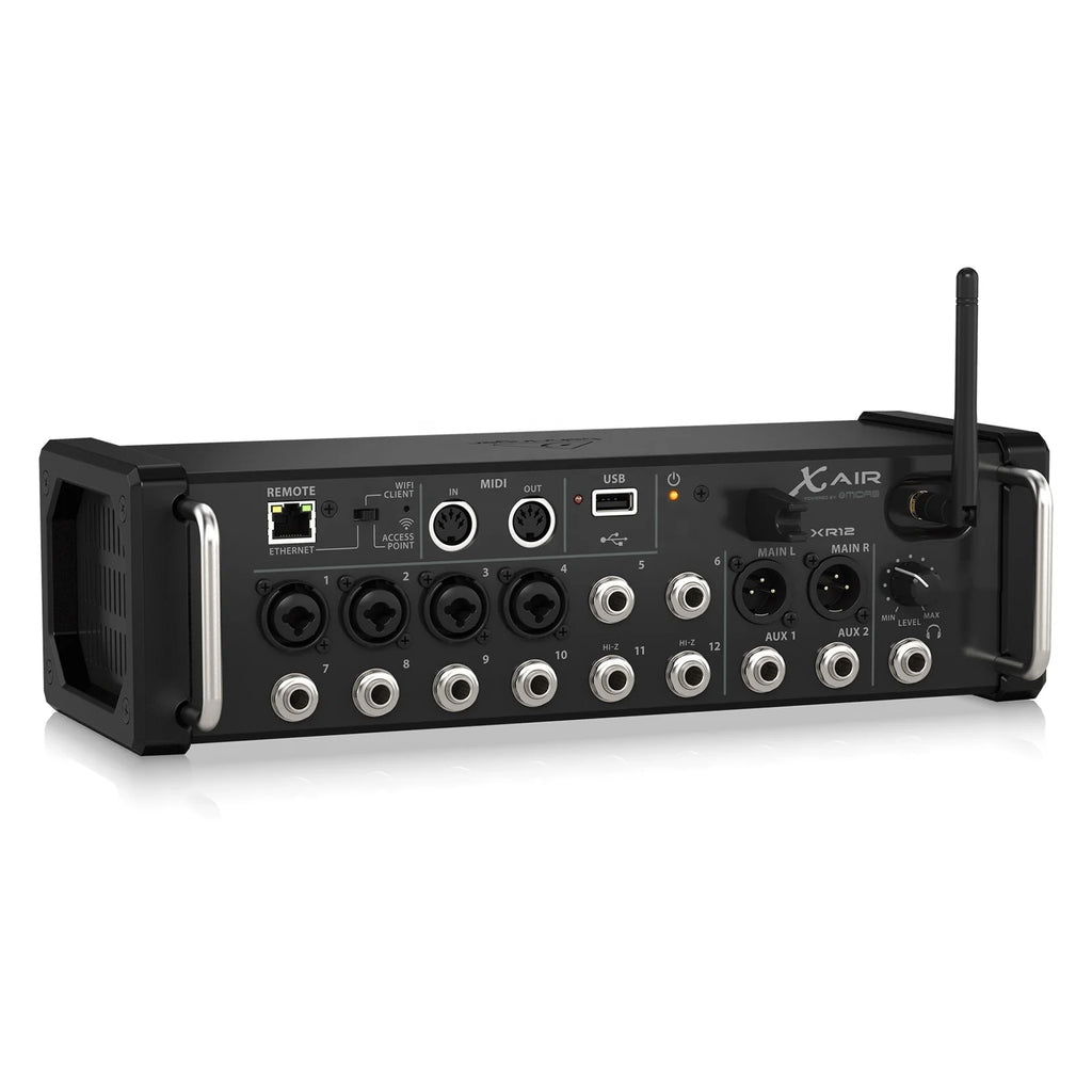 XR12 High Quality Professional 12 Channel Input Portable/Rackmount Digital Audio Mixer for iPad and Android Tablets