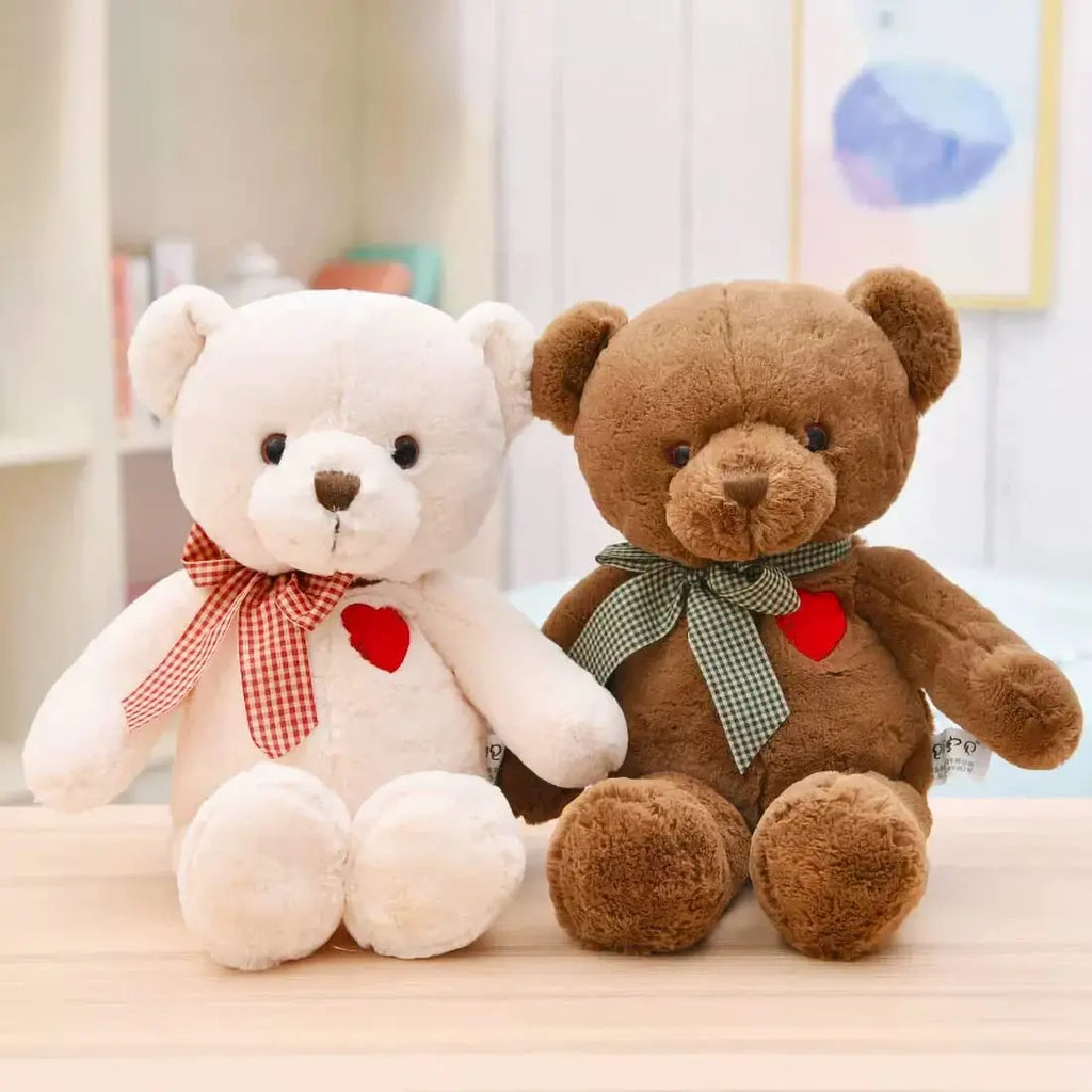 Free Shipping Unisex 35cm 50cm Cute Brown Teddy Bear Plush Toy Stuffed Animal Gift for Valentines Day Christmas Kids Gift