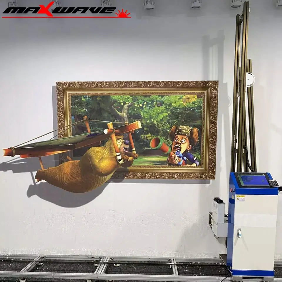 UV Wall Art Mural Painting Vertical Printing Machine for Home Decoration 3D Touch Screen Direct to Wall Printer Price