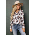 TD Vermont Casual V-Neck Leopard Print Dress Top