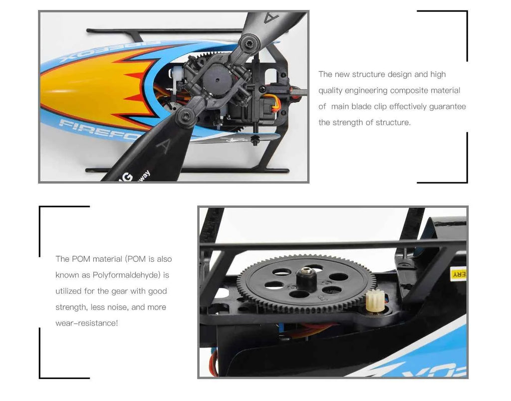 Beginner RTF Automatic Stable RC Helicopter 2.4G 4 Channel Single Propeller Without Aileron E129 C129 Durable Long Flight Time