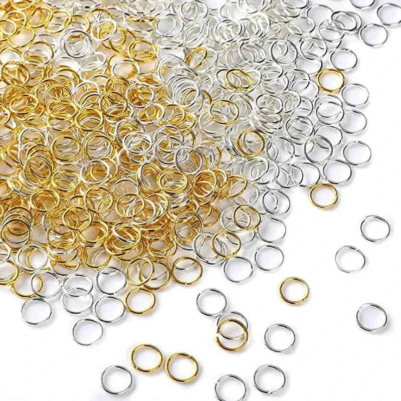 3-12mm Gold Silver Color Loops Open Jump Rings Metal Split Rings Connectors For Diy Jewelry Finding Making Accessories Supplies