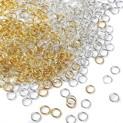 3-12mm Gold Silver Color Loops Open Jump Rings Metal Split Rings Connectors For Diy Jewelry Finding Making Accessories Supplies