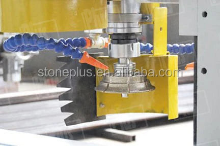 STONEPLUS EP1 Automation Stone Edge Polishing Machine With Diamond Steering Wheel,Continuous Router Bit,Profile and Chamfering T