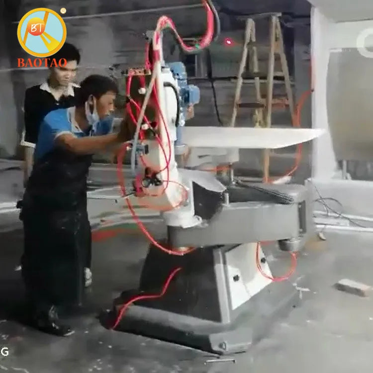 BAOTAO 3KW Stone Grinding Machine for Dining Table Tops with Beveled Edge 2000mm Manual Mode Processing Capacity