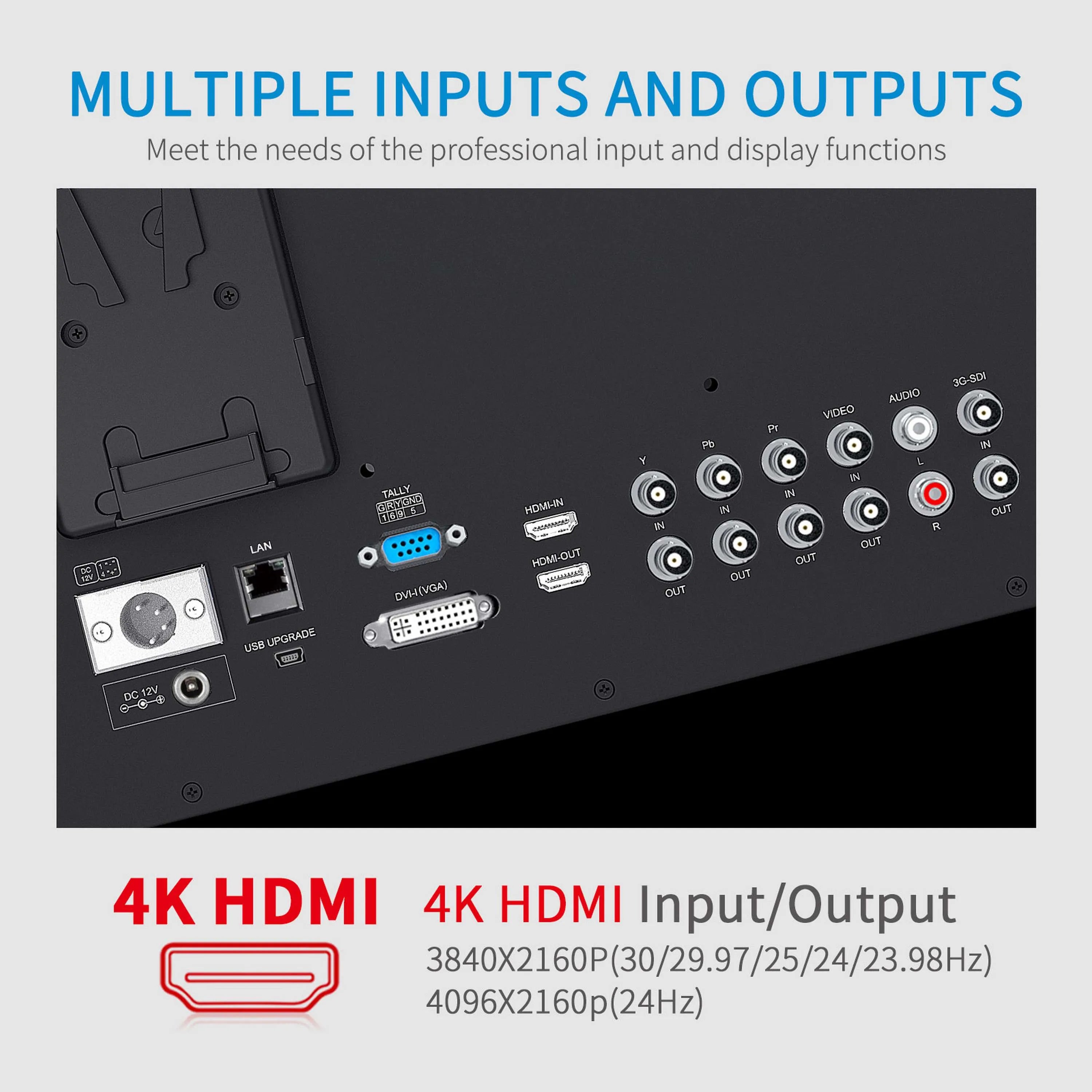 SEETEC P173-9HSD-CO 17.3" Aluminum 1920x1080 HD Professional Broadcast Director Monitor with 3G-SDI/HDMI OEM Factory Wholesale