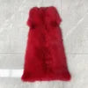Women Real Fox Fur Bolero Jacket Unique Natural Fur Coat Two Fox Fur Sleeves