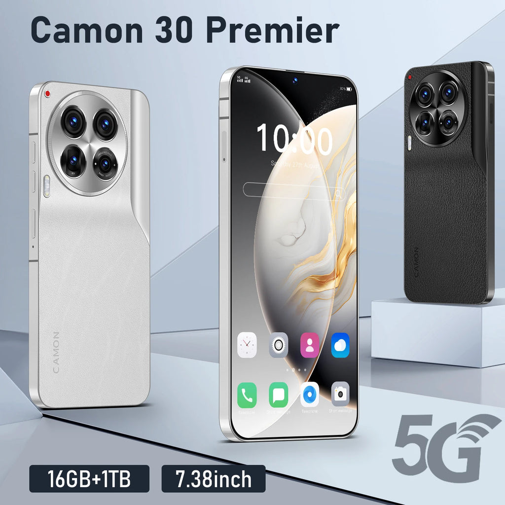 Camon 30 5G Gaming Smartphone Android 13 6.8" OLED 90Hz Display 6000mAh Battery Quad-Core MTK Dimensity C30 Pro Mobile Phones