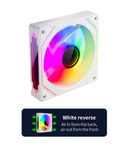 TEUCER PRO 12CM ARGB Shuang Synchronous Mute 4th Generation Family Chassis Ball Bearing Plastic Computer Case Cooling Fan