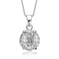 TD Collette Z Sterling Silver Cubic Zirconia Glitzy Necklace Huge Fashion Pendants & Charms