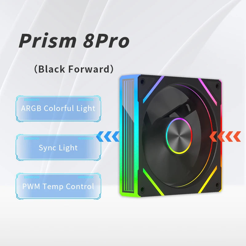 OEM 120mm ARGB PWM Smart Sync PC Cooling Fan High Static Pressure LED Computer Case Fan for Gaming Desktops
