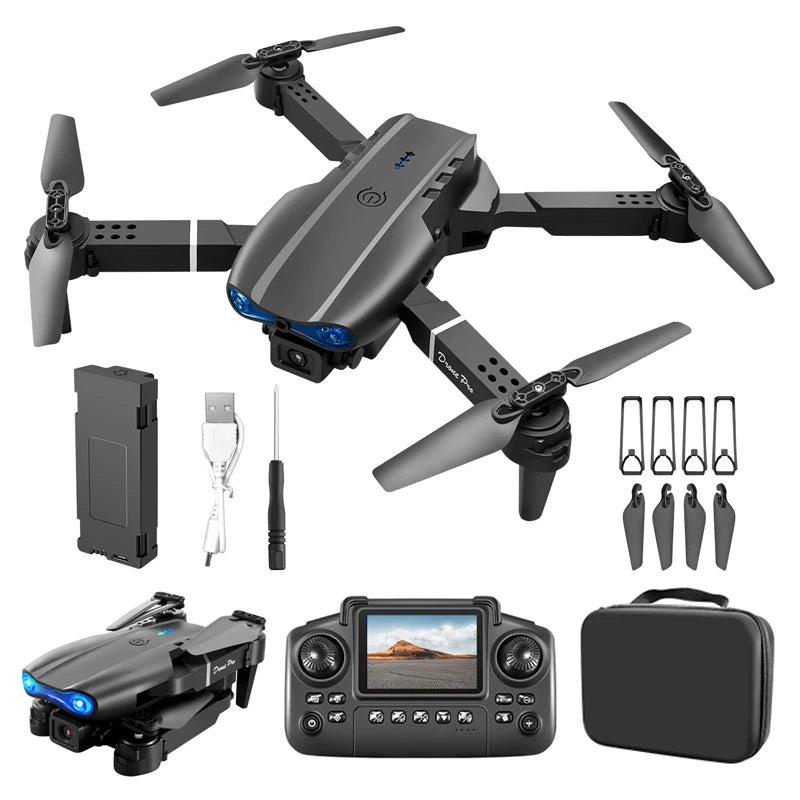 NEW K3/E99 Mini Drones With Wide Angle Camera and Screen Remote Control Wifi FPV RC Foldable Quadcopter Dron