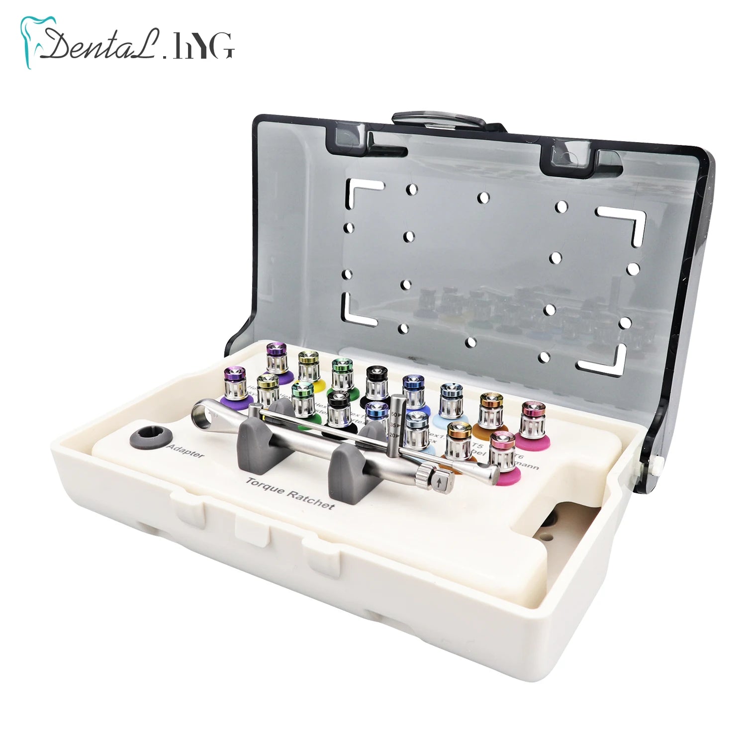 Fast ShipDental Universal Implant Torque Screwdriver Wrench Prosthetic Restoration Ratchet Kits Dentistry Implant Tool 10-70NCM