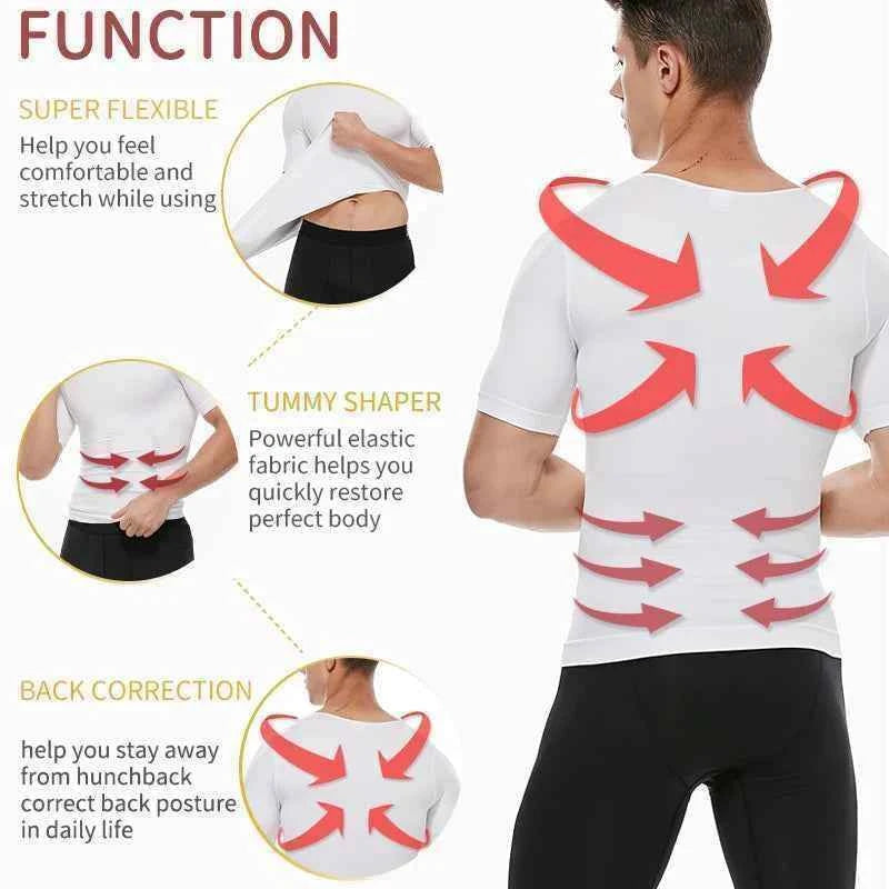 Men Slimming Body Shaper Belly Control Shapewear Man Shapers Modeling Underwear Waist Trainer Corrective Posture Vest Corset