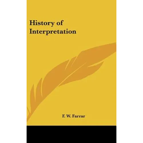 History of Interpretation - Hardcover