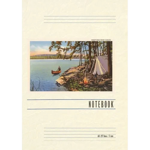 Vintage Lined Notebook Greetings from Canada - Paperback