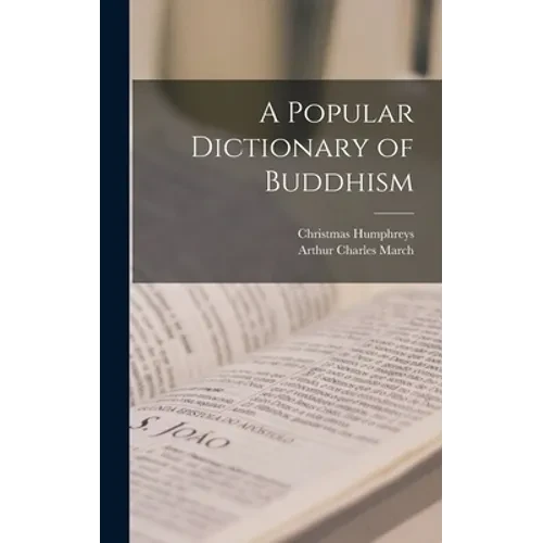 A Popular Dictionary of Buddhism - Hardcover