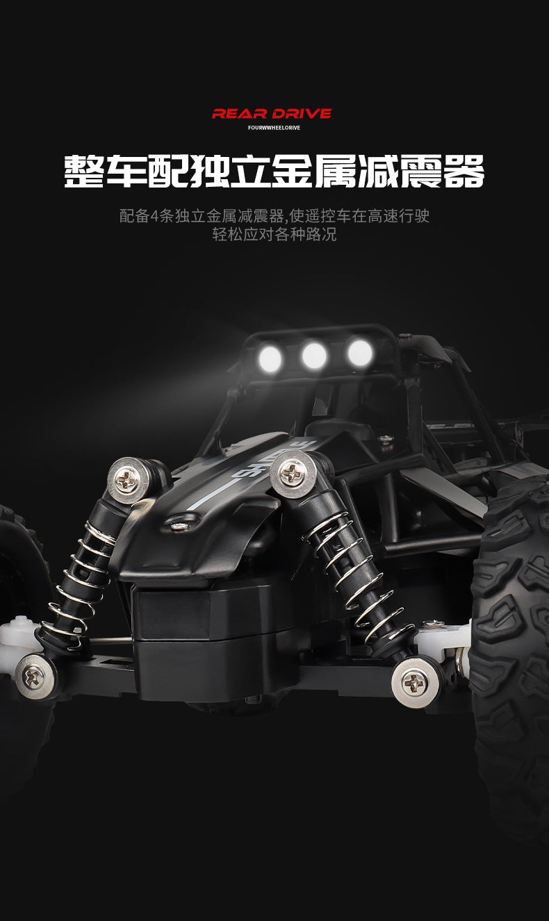 New RC Car 1:16 2WD with LED Light 2.4G 20KM/H High Speed Off-Road Climbing Remote Control Car Toy Gifts for Boys Girls Kids