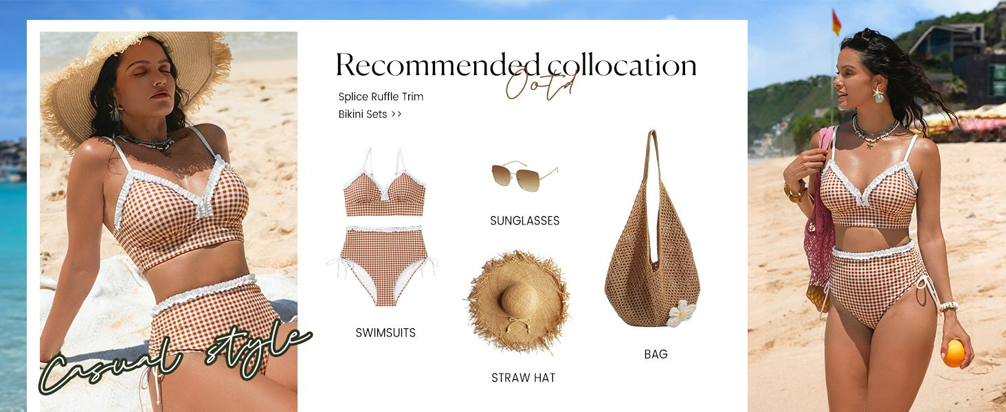 2026 V Neck String Two Piece Bikini With Shorts Women Swimwear Female Swimsuit Bathers Bathing Swimming Suit Beachwear Summer