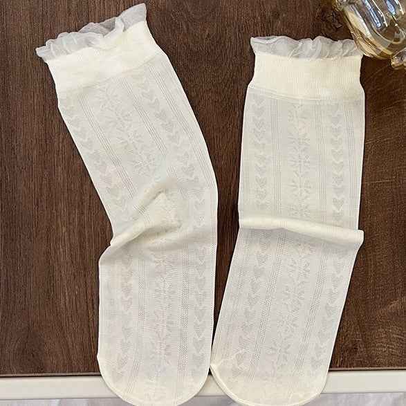 3Pairs/Lot Baby Girls Knee High Socks Long Kids Soft Lace Stuff Princess Sock Ruffle 2-12Years  Cute Girl Socks