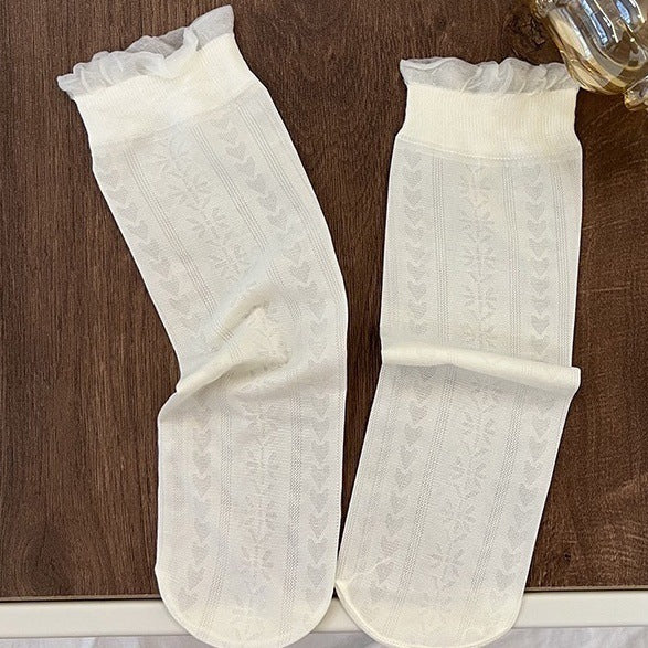 3Pairs/Lot Baby Girls Knee High Socks Long Kids Soft Lace Stuff Princess Sock Ruffle 2-12Years  Cute Girl Socks