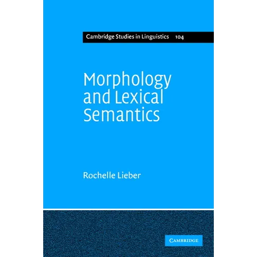 Morphology and Lexical Semantics