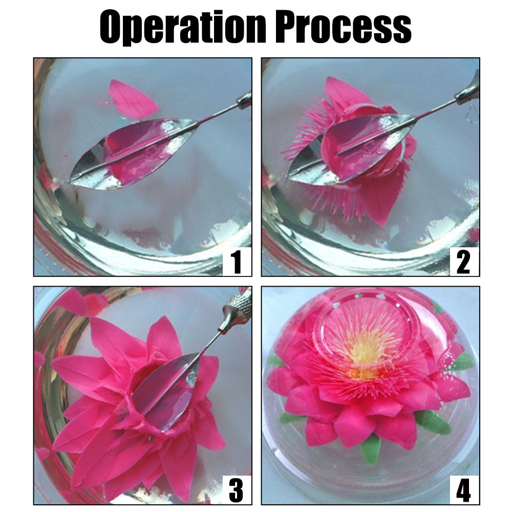 Jelly Cake Jello Gelatin Tools 3D Jelly Flower Art Tools Cake Decorating Tools 10 pcs Pudding Nozzle +1 Syringe Tools