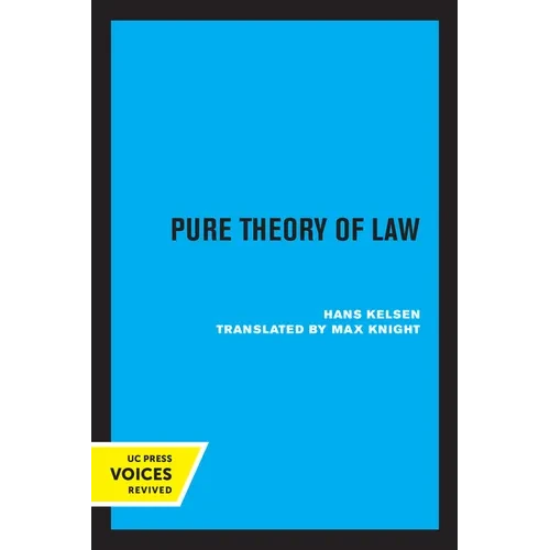 Pure Theory of Law - Paperback