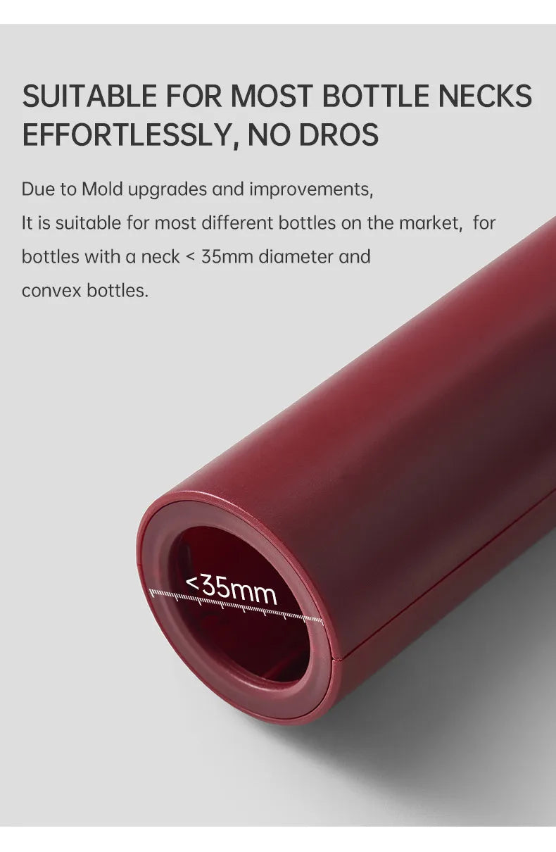 Electric Wine Bottle Opener Charged Automatic Reusable Easy Carry Red Wine Opener Gift for Waiter Women Home Kitchen Party Bar