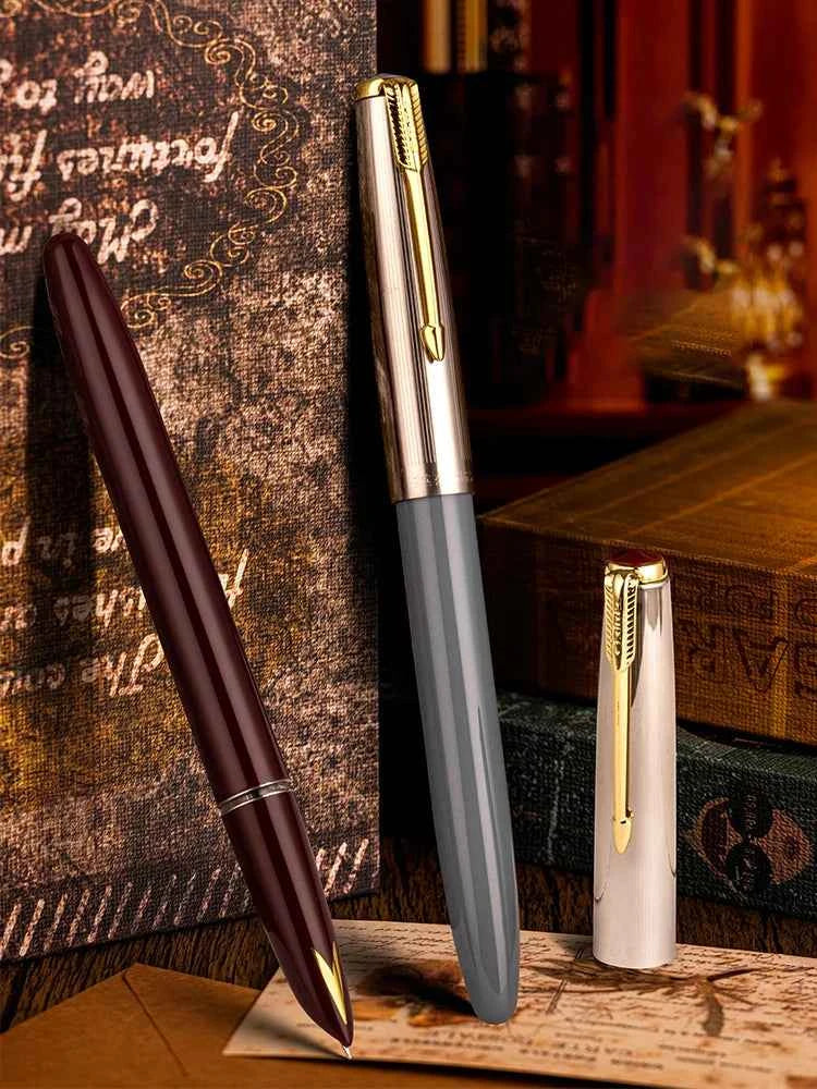 Hero 616S Classic Retro Fountain Pen Dark Tip 0.5mm Iridium Gold Nib Business Office Gift Student School Stationery Supplies
