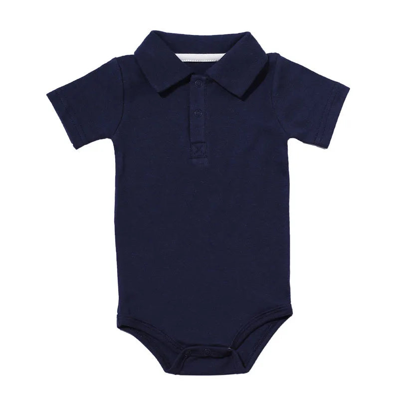 Bodysuit & One Pieces Baby Clothes Summer Short-sleeved Polo Baby Jumpsuit Crawling Clothes Baby Clothes Romper Newborn Clothes