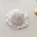 Hollow Out Flower Baby Hat Summer Soft Cotton Breathable Bucket Hat For Newborn Sun Protection Adjustable Toddler Kid Panama Cap