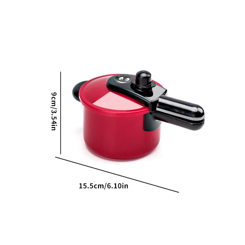 Kids Pretend Play Kitchen Toys Set Cooking Food Pots Pans Cookware Kit Toddler Girls Boys Educational Role Play Gift