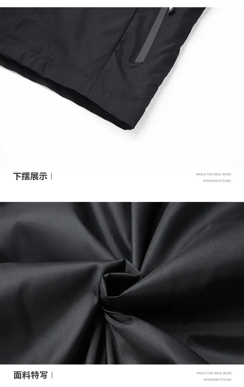 High-quality men's fashionable, stylish, versatile, trendy and casual spring and autumn jacket hooded jacket