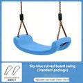 Kids  Anti-Tip Curved Swing Seat Indoor Outdoor Garden Swing Board with Hanging Rope Children Playground Swing Accessories